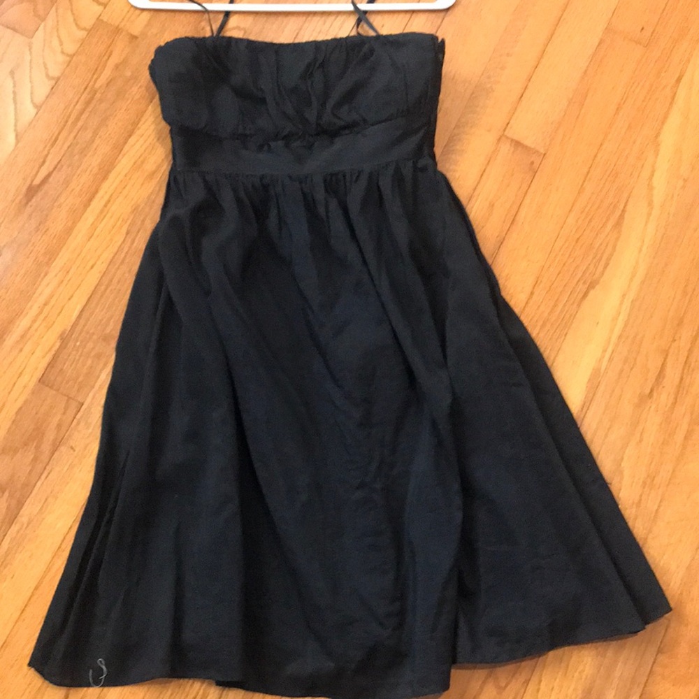 Gap black strapless dress
